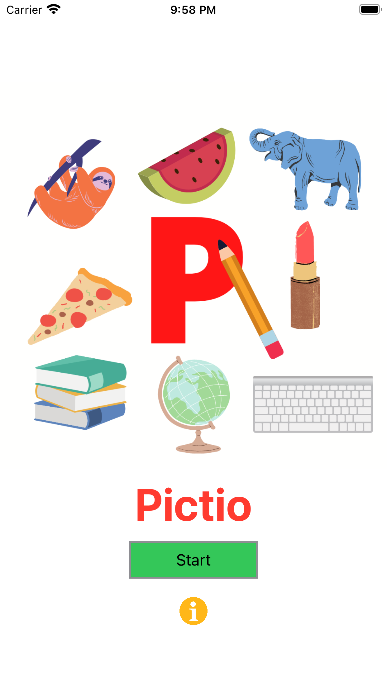 Pictio homepage